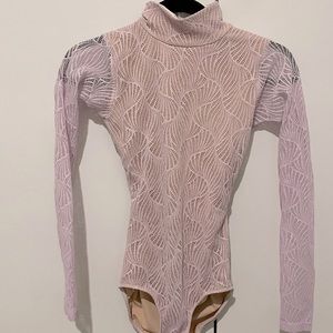 Elevé Ballet Leotard (purple lace turtleneck)